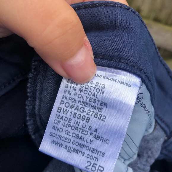 AG ADRIANO GOLDSCHMIED THE PRIMA NAVY BKUE MID RISE CIGARETTE PANTS - Picture 9 of 9